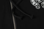 Horse Shoe Logo Osaka Full Zip Black Hoodie™