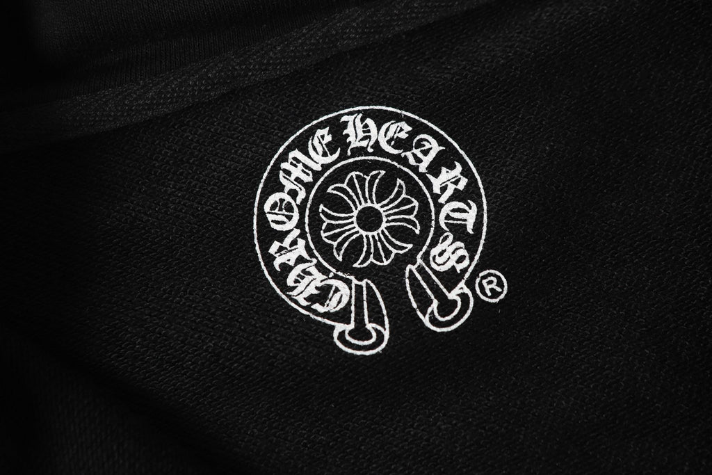 Horse Shoe Logo Osaka Full Zip Black Hoodie™