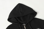 Horse Shoe Logo Osaka Full Zip Black Hoodie™