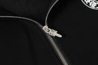 Horse Shoe Logo Osaka Full Zip Black Hoodie™