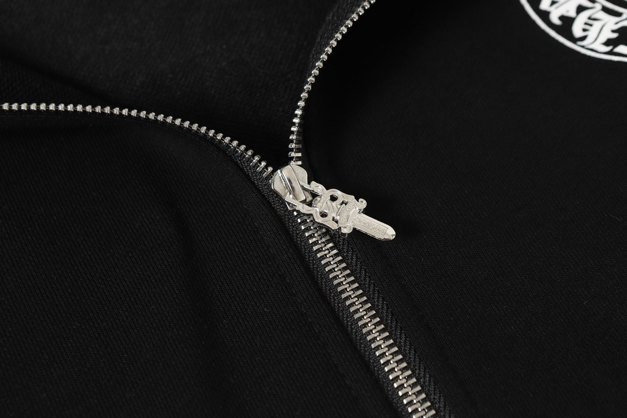 Horse Shoe Logo Osaka Full Zip Black Hoodie™