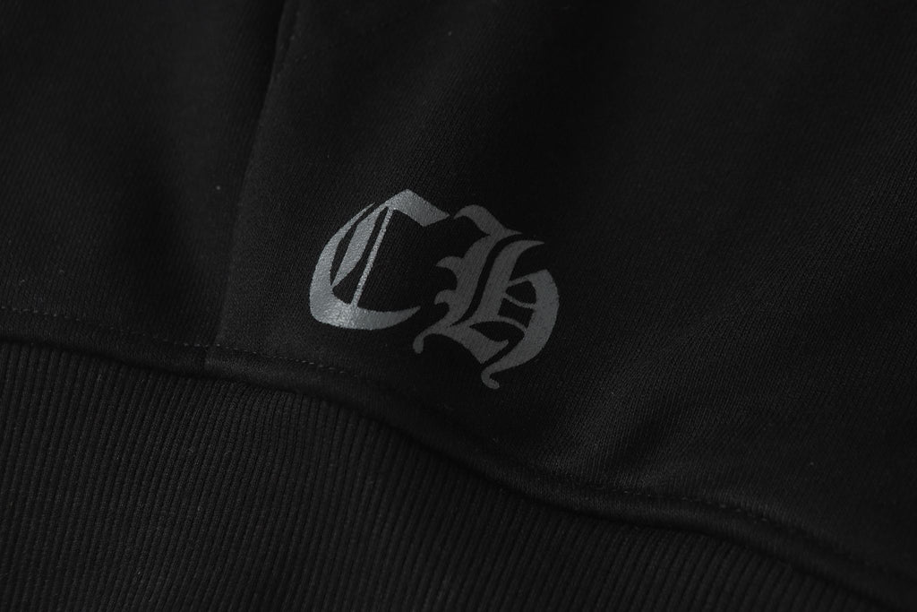 Horse Shoe Logo Osaka Full Zip Black Hoodie™