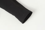 Double Black Leather Cross Black Woven Long Sleeve™