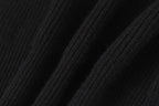 Triple Leather Cross Black Wool Full Zip Hoodie™