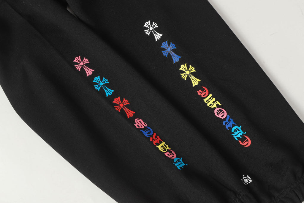 Multi Color Triple Cross Black Sweatpants™