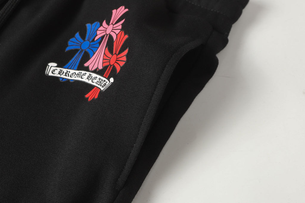 Multi Color Triple Cross Black Sweatpants™