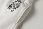 Flower Cross Pattern White Sweatpants™