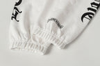 Flower Cross Pattern White Sweatpants™