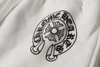 Flower Cross Pattern White Sweatpants™