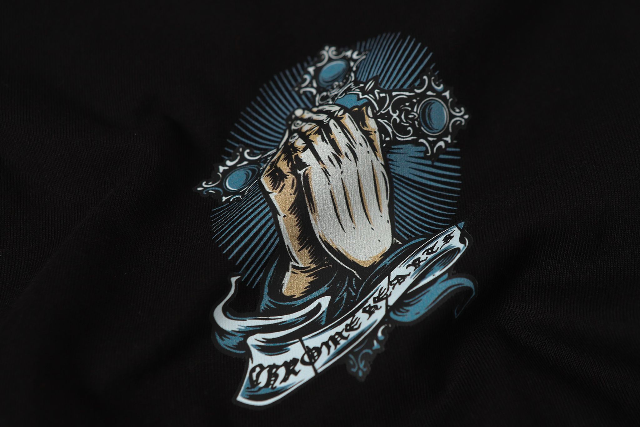 Praying Hands Black T-Shirt™
