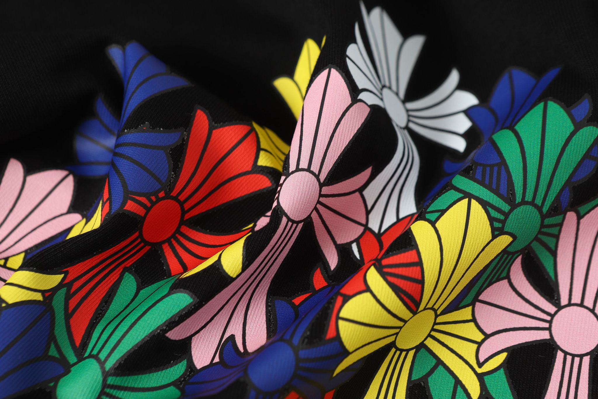 Multi Color Crosses Black T-Shirt™