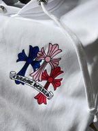 Multi Color Crosses White Hoodie™