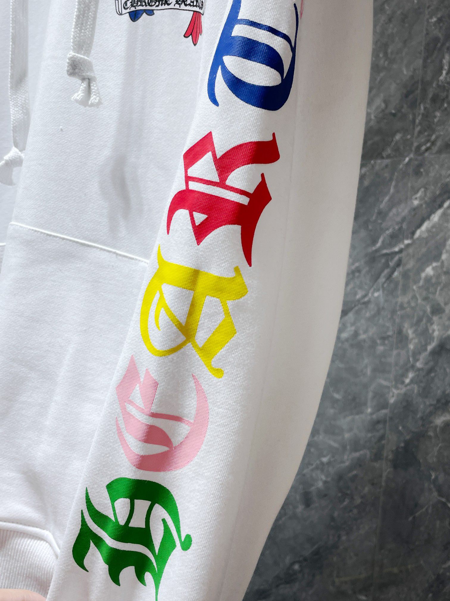 Multi Color Crosses White Hoodie™