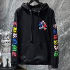 Multi Color Crosses Black Hoodie™