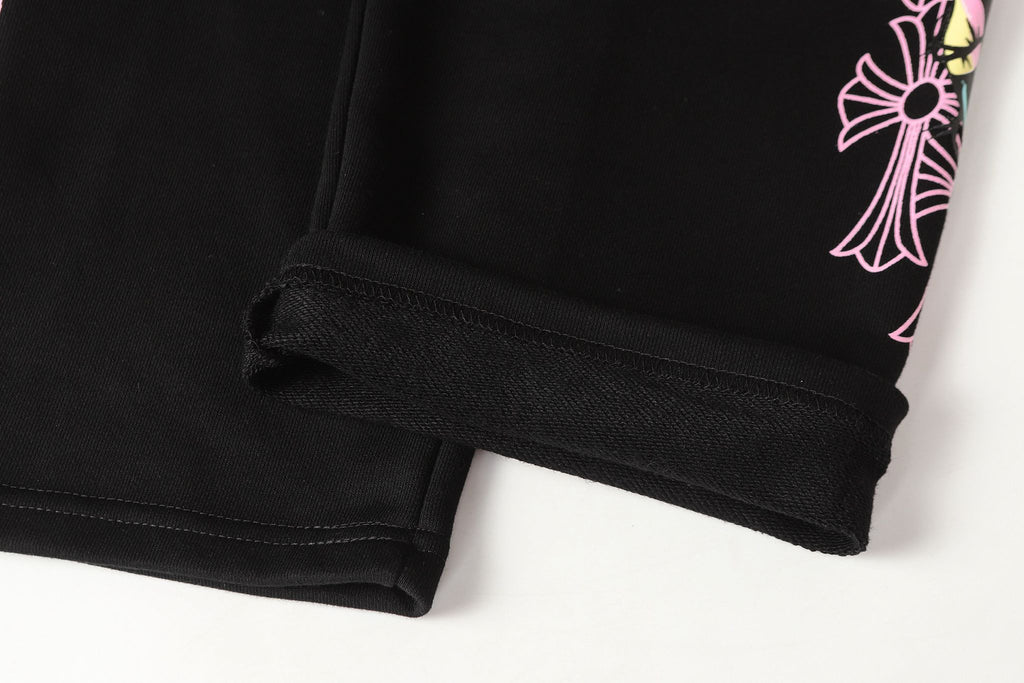 Pink Crosses Deadly Doll Black Sweatpants™