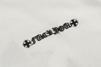 Black Leather Triple Cross F You White T-Shirt™