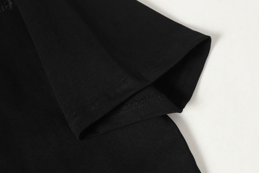 Black Leather Triple Cross F You Black T-Shirt™