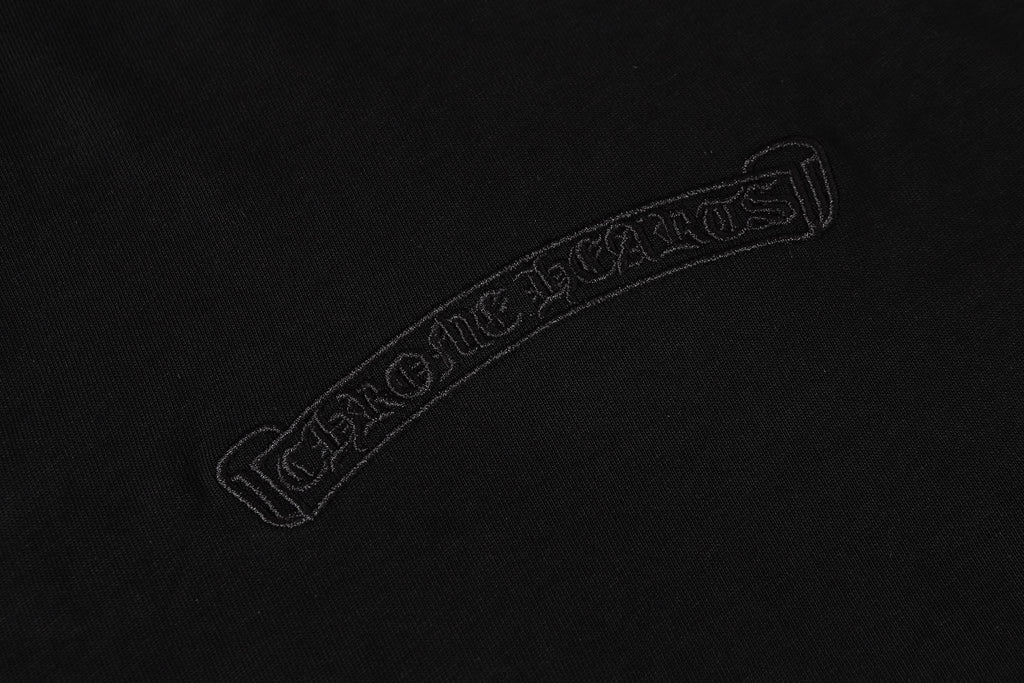 Black Leather Triple Cross F You Black T-Shirt™