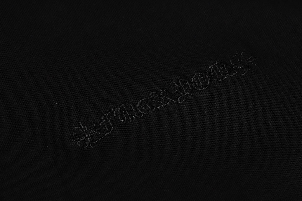Black Leather Triple Cross F You Black T-Shirt™