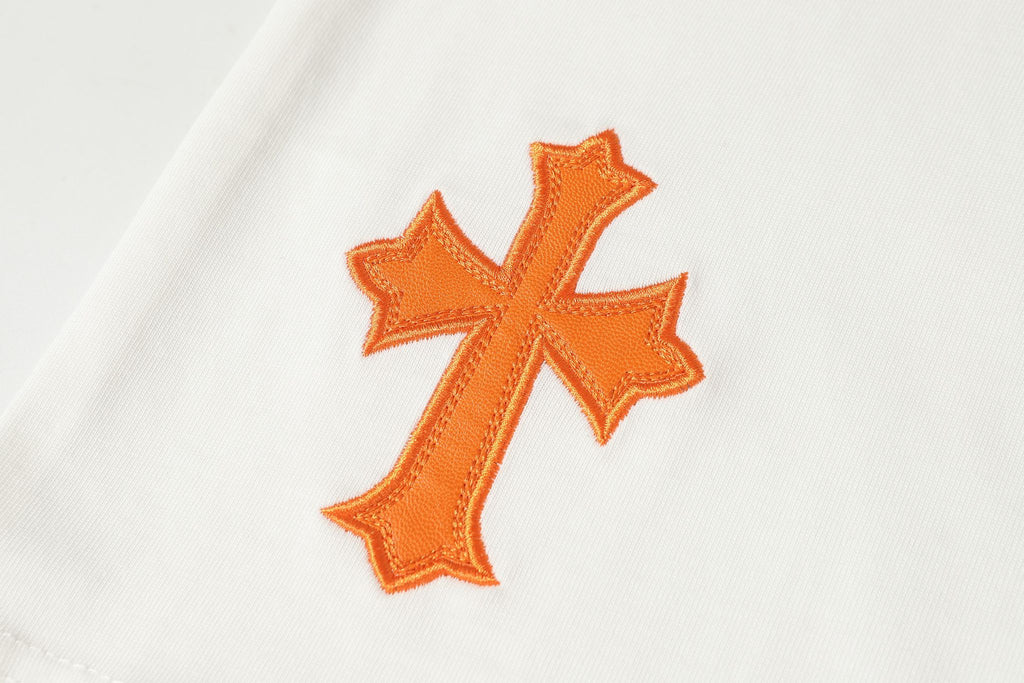Multi Color Leather Triple Cross F You White T-Shirt™