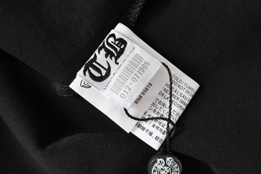 Black Leather Cross Brand Collab Black T-Shirt™