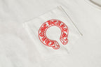 Red Horse Shoe Logo White T-Shirt™