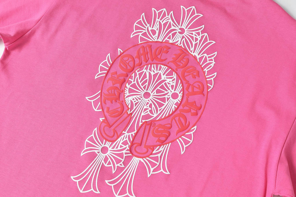 Red Horse Shoe Logo Pink T-Shirt™