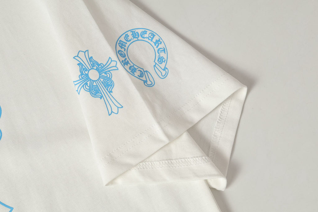Blue Triple Cross White T-Shirt™