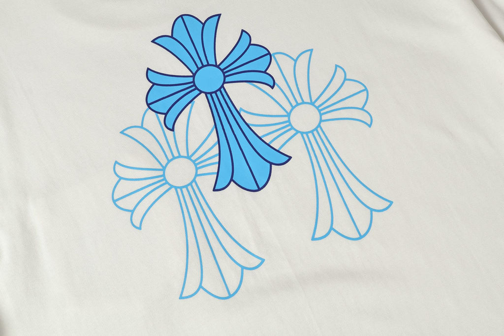 Blue Triple Cross White T-Shirt™
