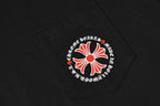 Red Flower Cross Black T-Shirt™