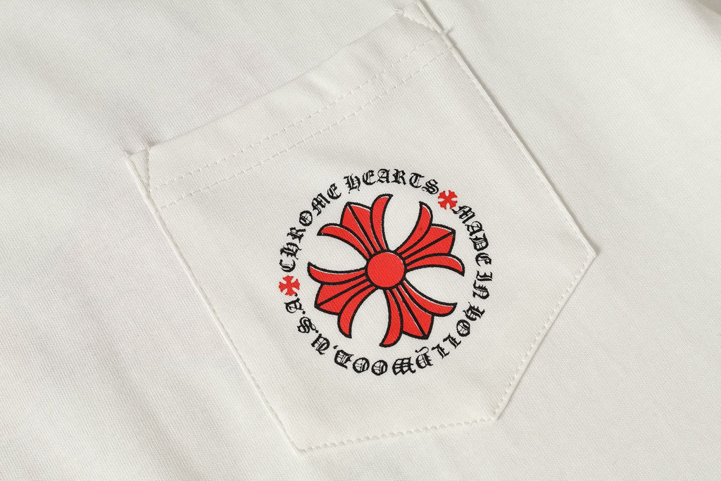 Red Flower Cross White T-Shirt™