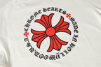 Red Flower Cross White T-Shirt™
