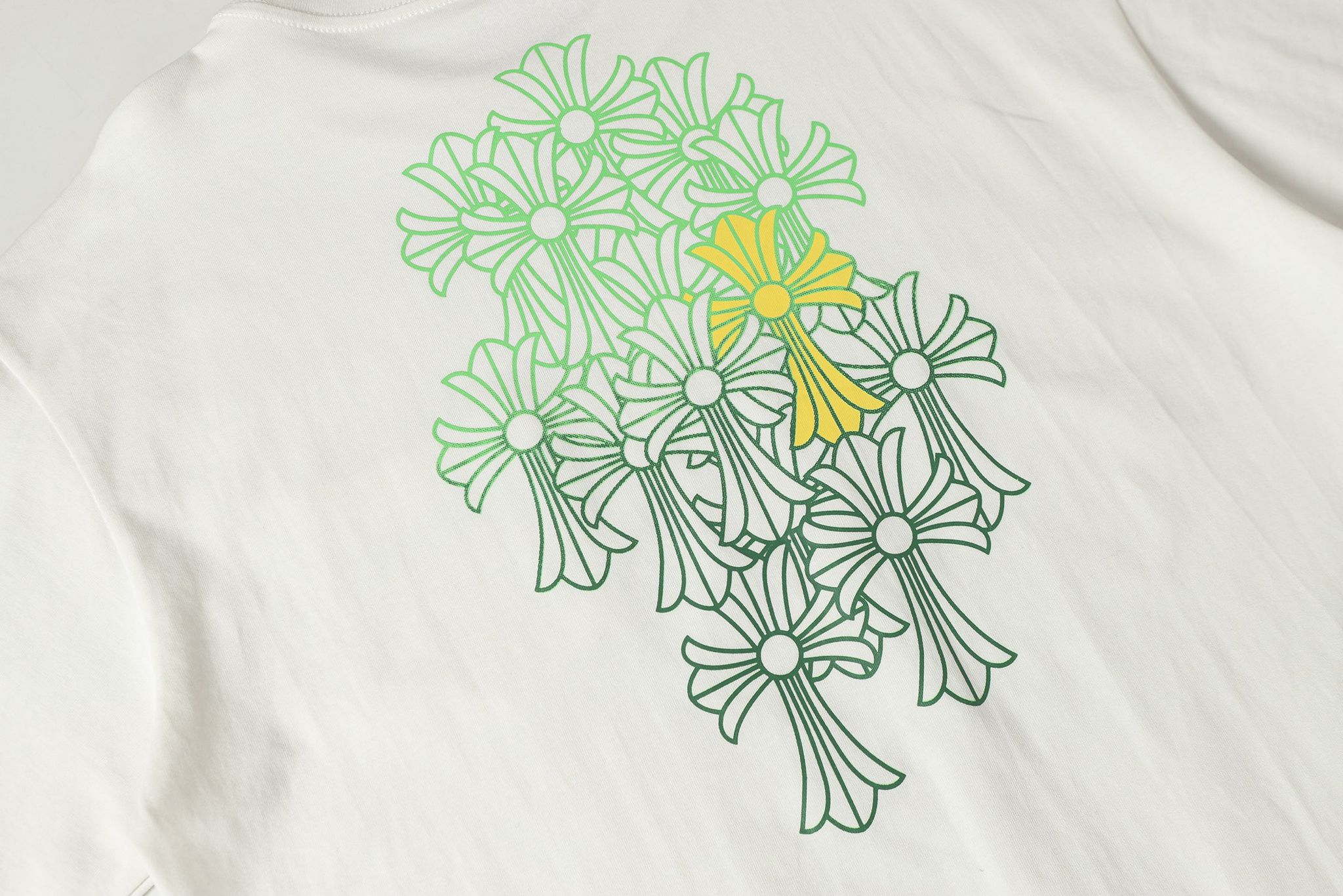 Green Crosses White Pocket T-Shirt™