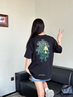 Green Crosses Black Pocket T-Shirt™