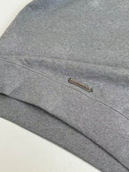 Black Leather Triple Cross Grey Quarter Zip Sweater™