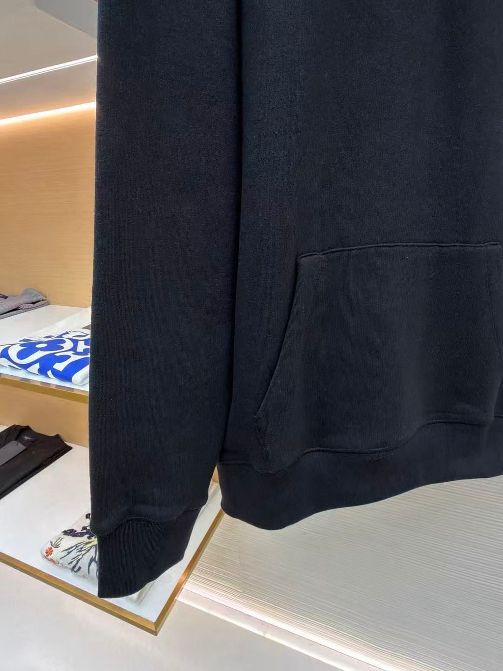 Black Leather Triple Cross Black Quarter Zip Sweater™