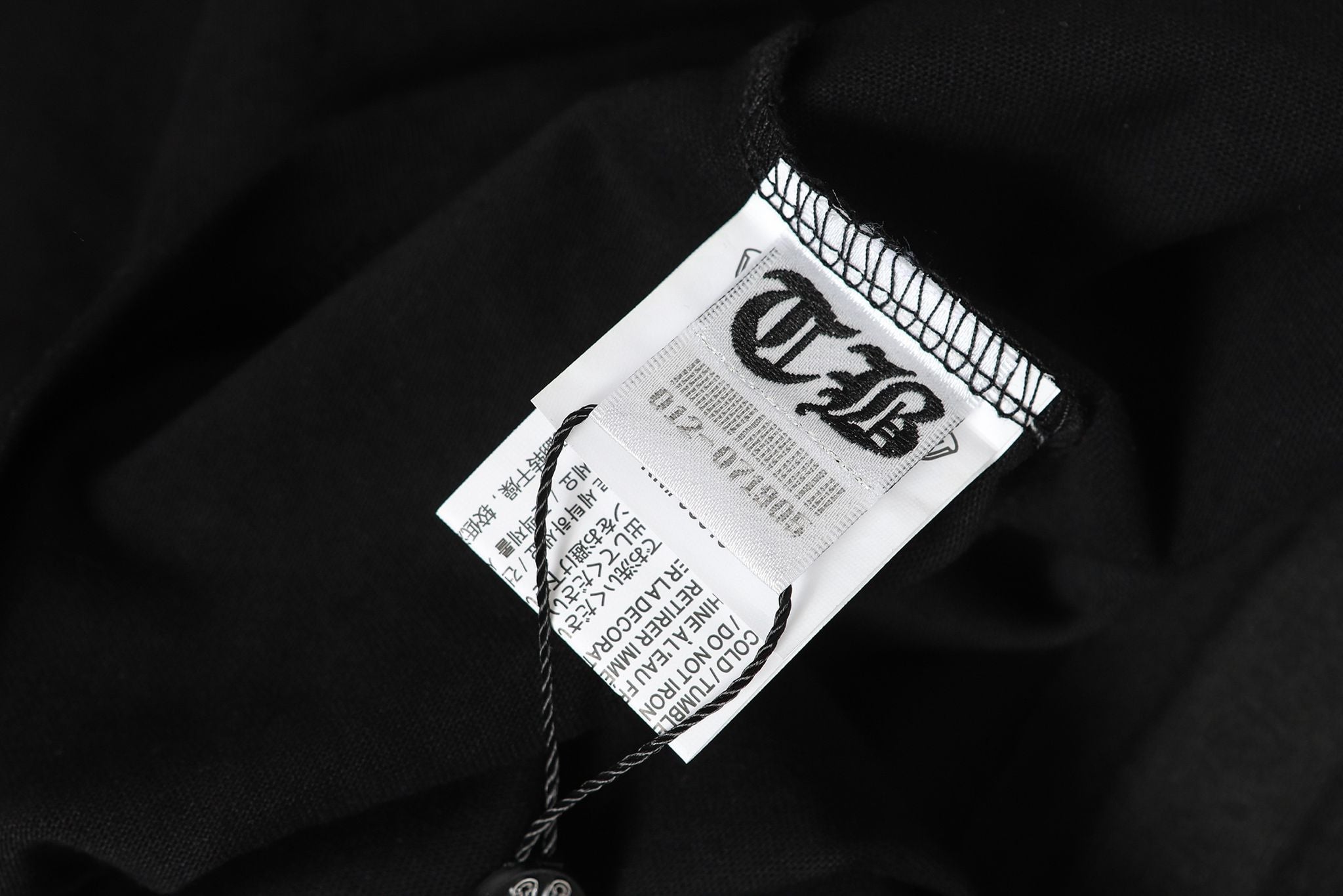 Colored Letters Horse Shoe Logo Black T-Shirt™