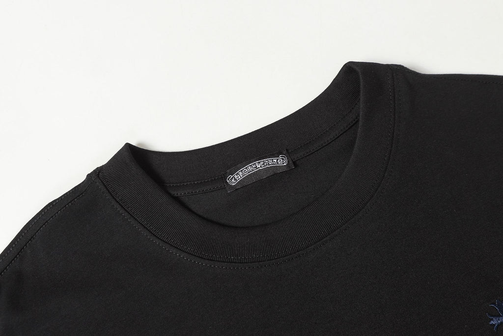 Colored Letters Horse Shoe Logo Black T-Shirt™