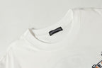Colored Letters Horse Shoe Logo White T-Shirt™