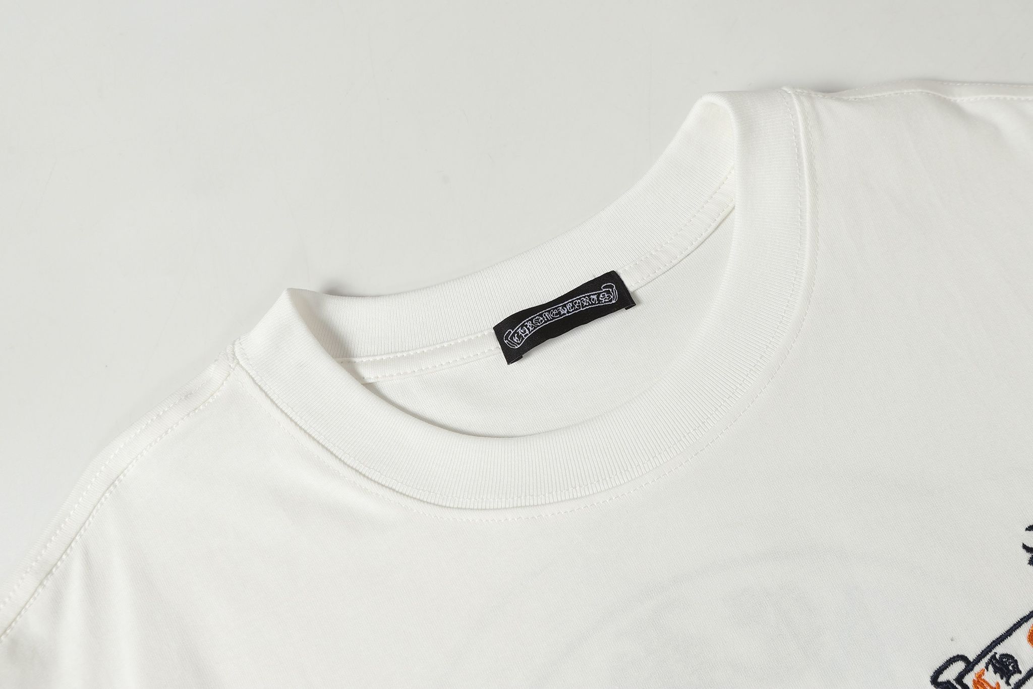 Colored Letters Horse Shoe Logo White T-Shirt™