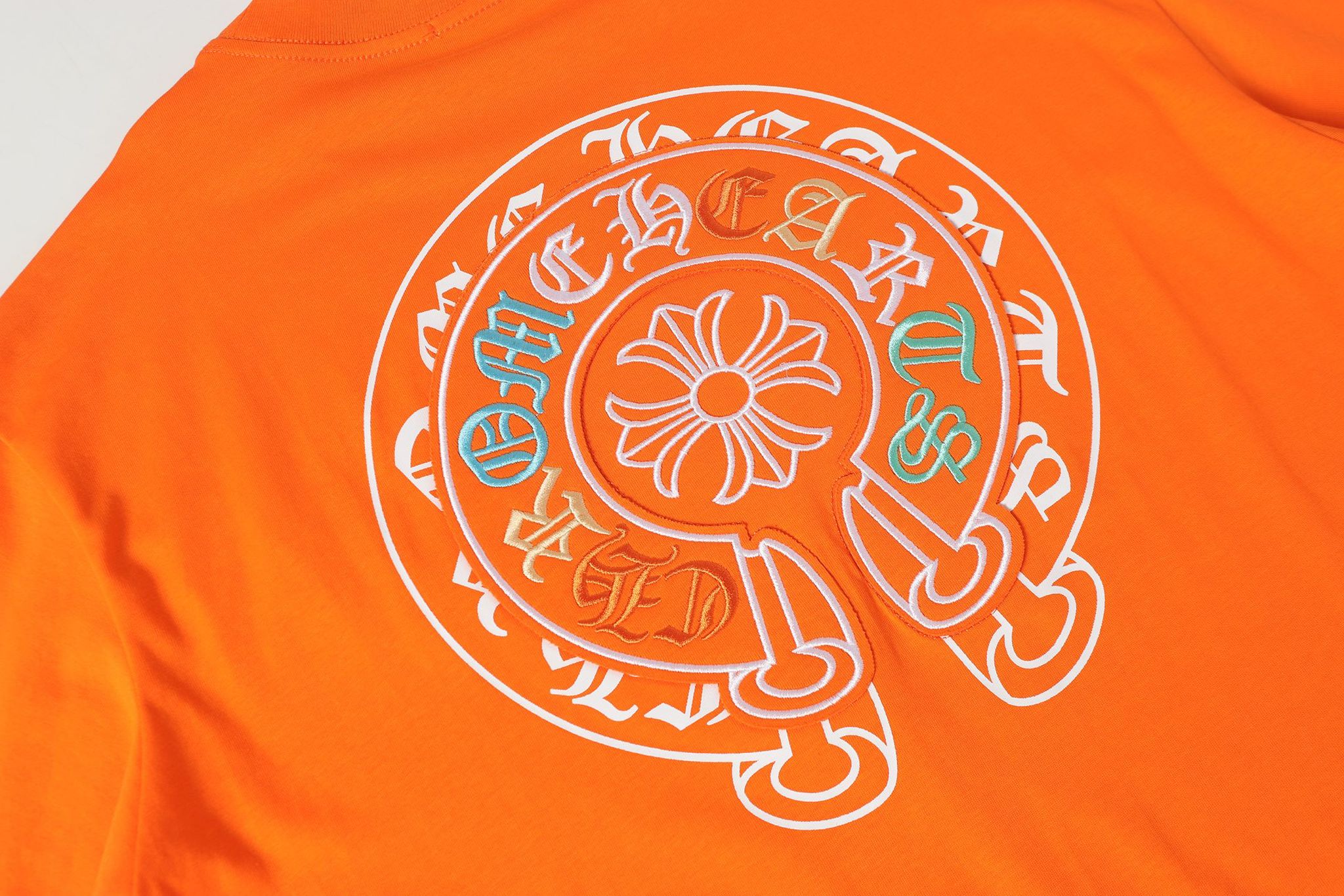 Colored Letters Horse Shoe Logo Orange T-Shirt™