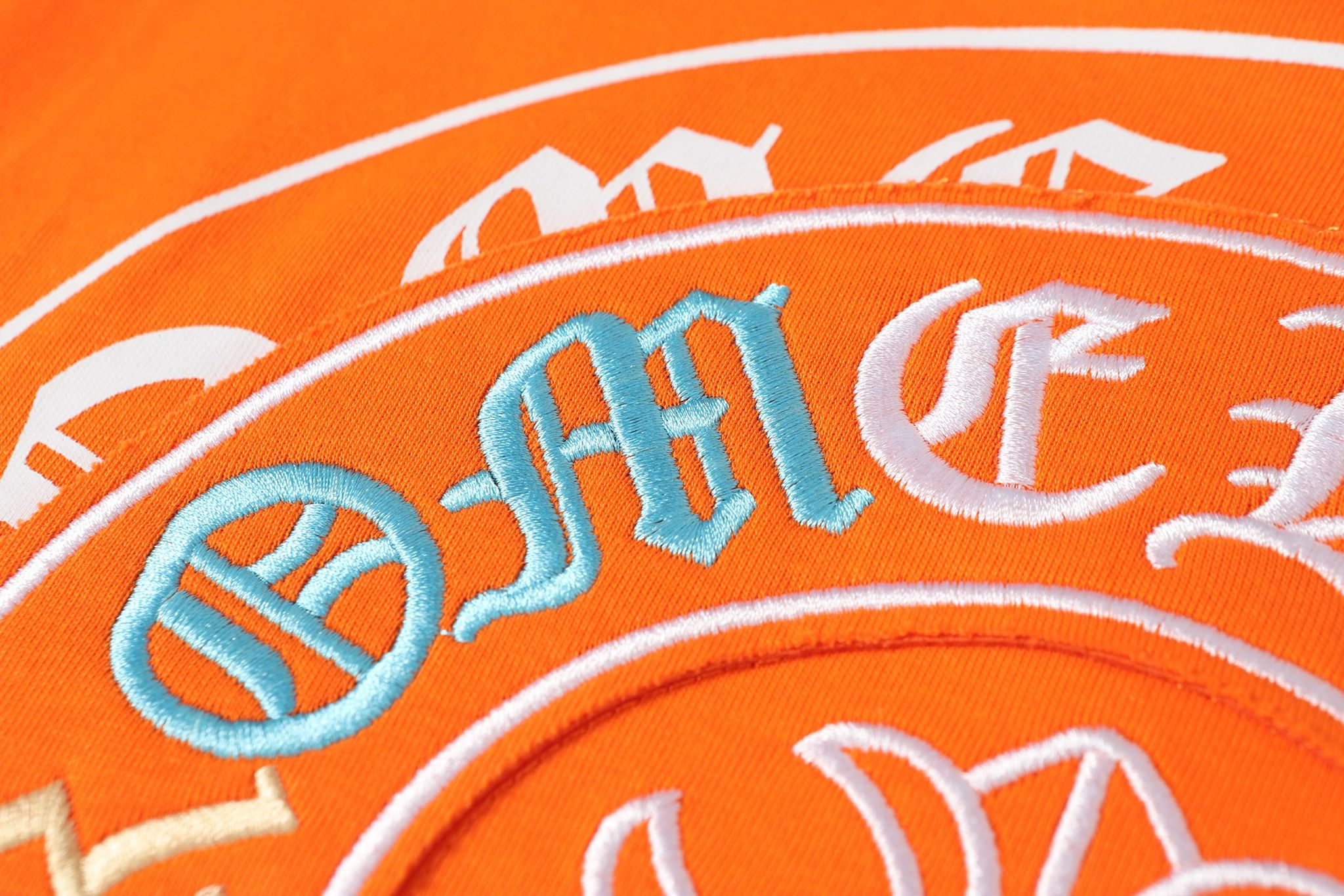 Colored Letters Horse Shoe Logo Orange T-Shirt™