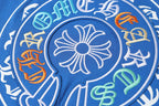 Colored Letters Horse Shoe Logo Blue T-Shirt™