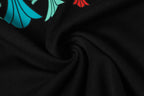 Multi Color Crosses Horse Shoe Logo Black T-Shirt™