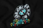 Multi Color Crosses Horse Shoe Logo Black T-Shirt™