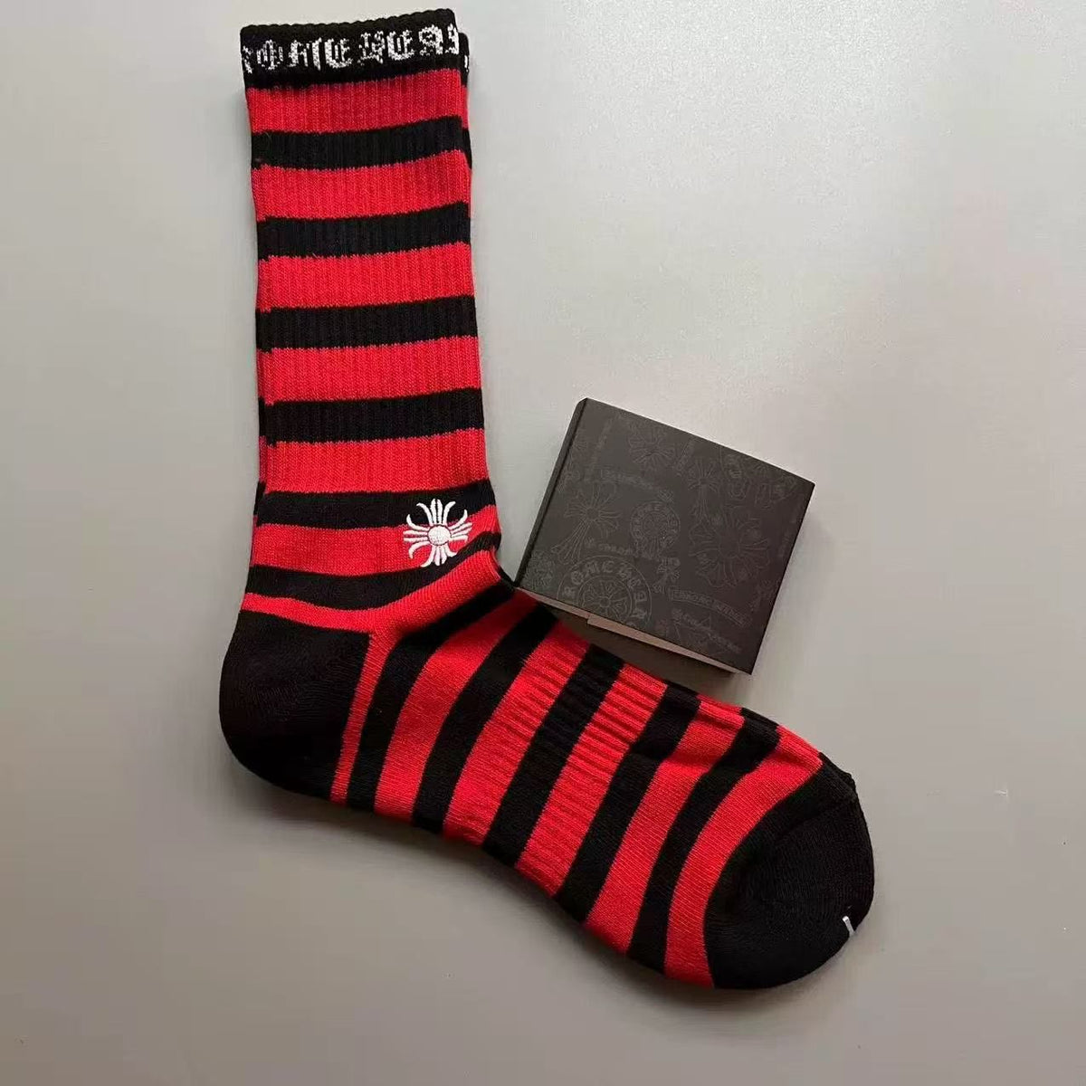 Black & Red Striped Socks™