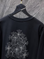 Rhinestone Crosses Black Long Sleeve™