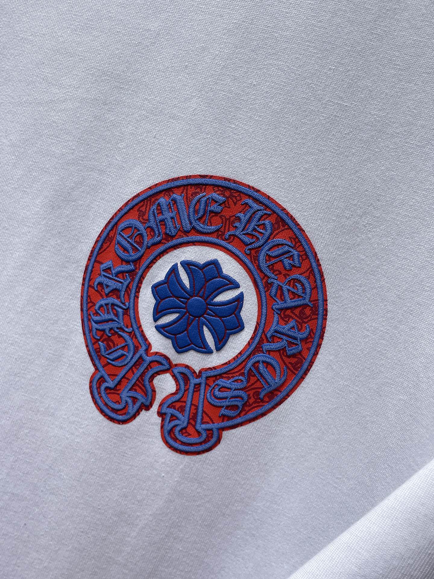 Red & Blue Horse Shoe Logo White T-Shirt™