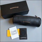Black Leather Glasses Case™