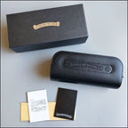 Black Leather Glasses Case™